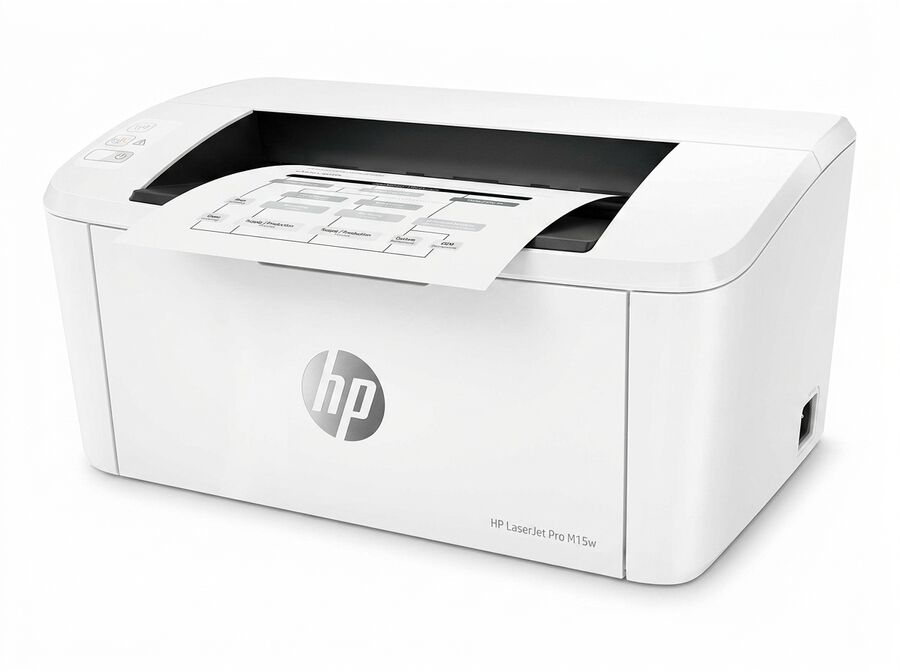 HP LaserJet Pro M15W Laser Printer White