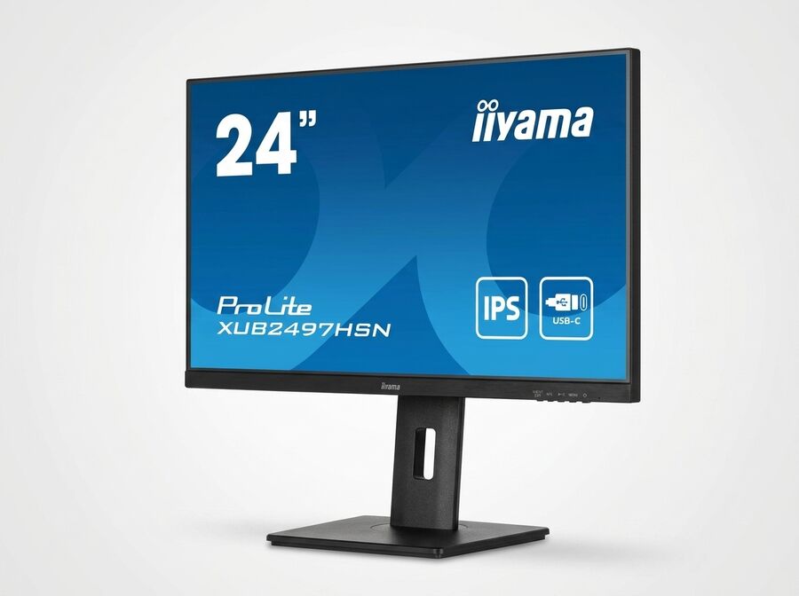 iiyama ProLite XUB2497HSN-B2 (23,8" Full HD, USB-C-Dock)