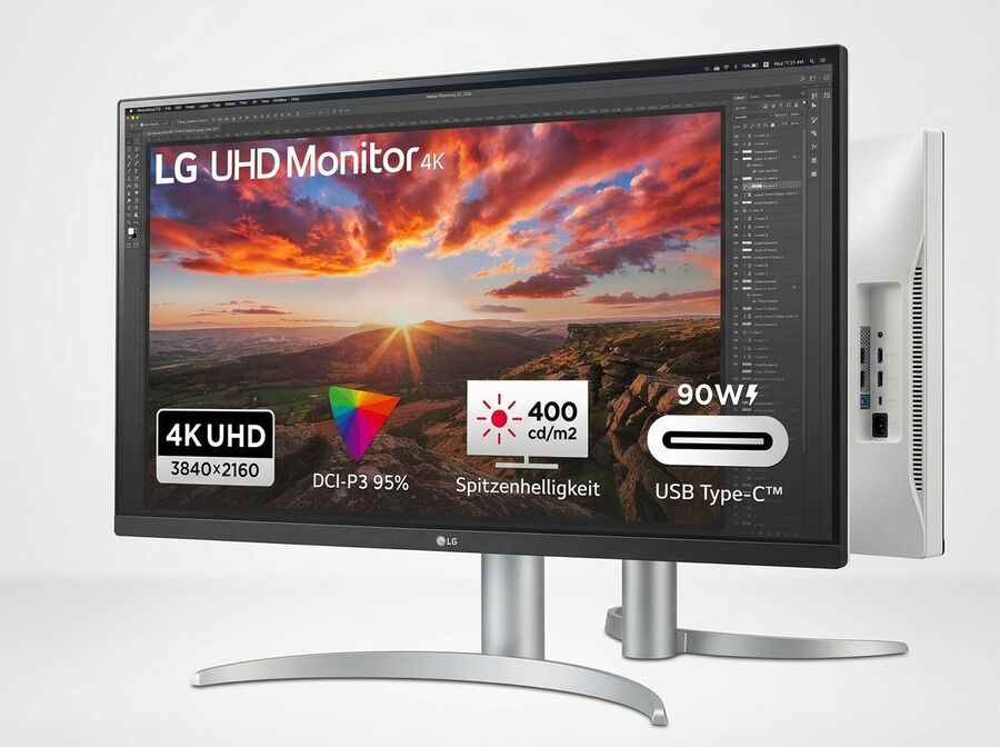 LG 27UP85NP-W 27 Zoll 4K UHD Monitor