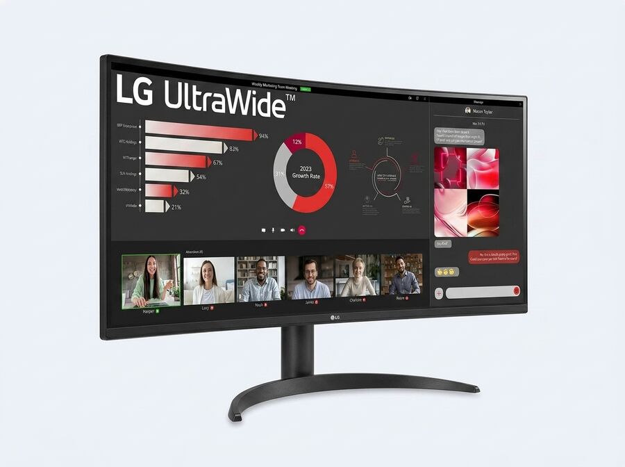 LG UltraWide 34WR50QC-B, 34 Zoll