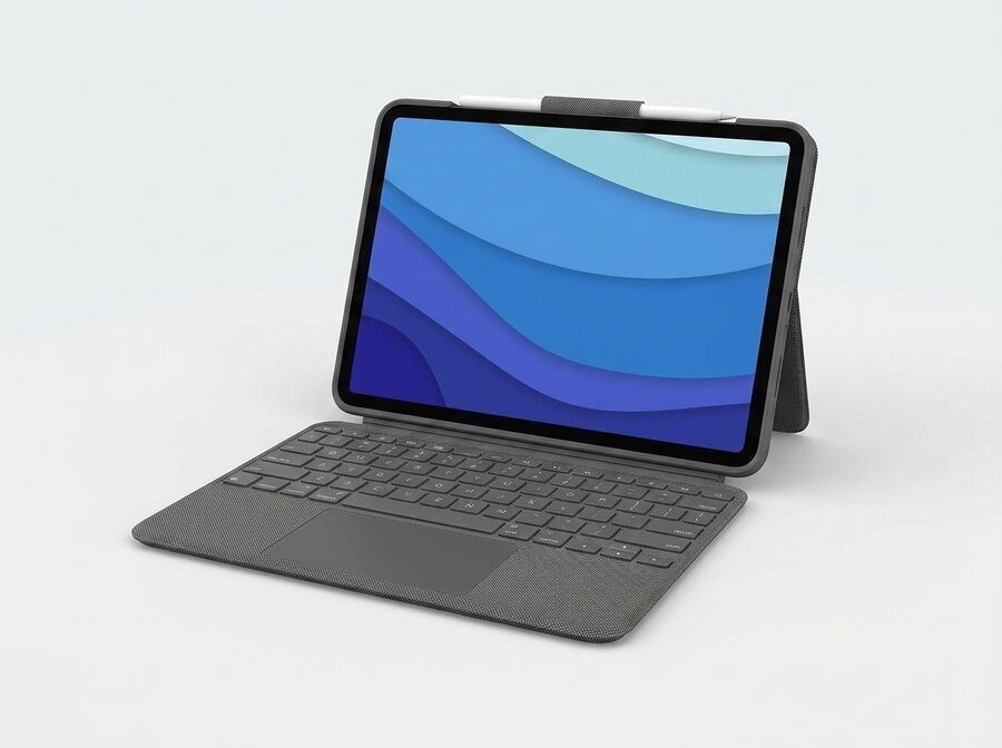 Logitech Tablet-Tastatur-Case (Grau)