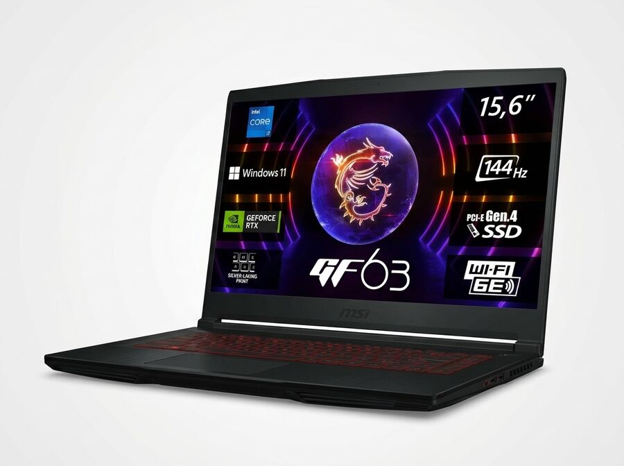 MSI Thin GF63 15,6" Gaming-Notebook (i5-12450H)