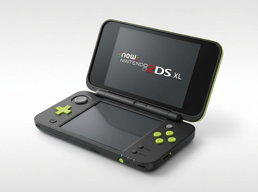 New Nintendo 2DS XL Schwarz/Apfelgrün inkl. Mario Kart 7