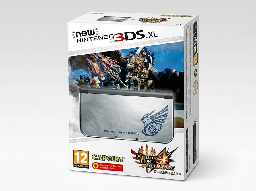 New Nintendo 3DS XL Silber inkl. Monster Hunter 4 Ultimate