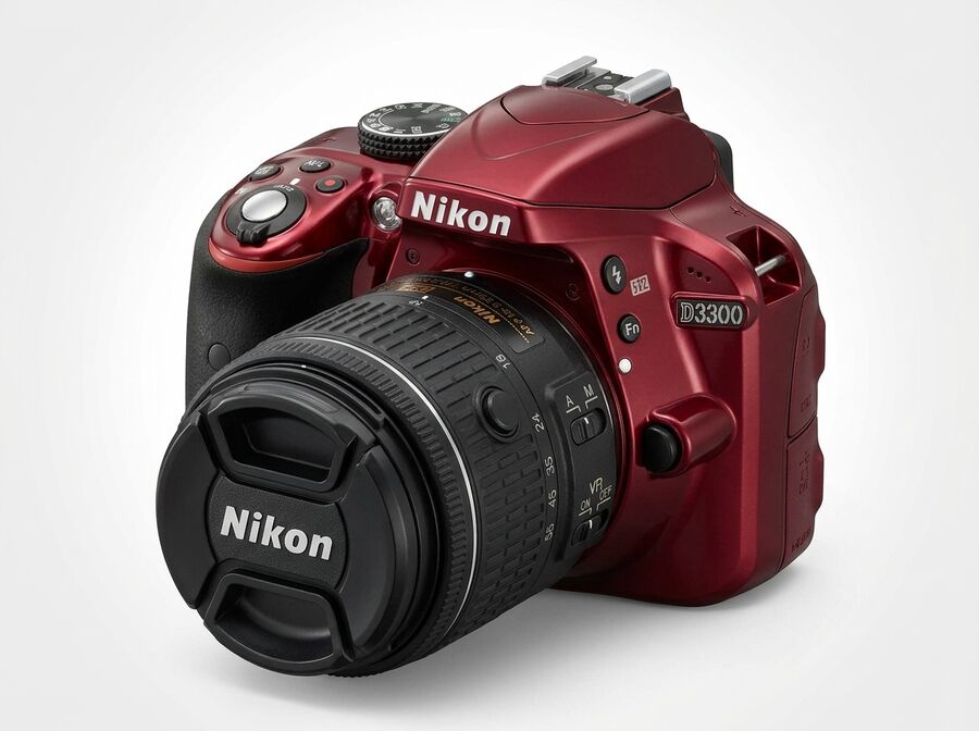 Nikon D3300 Kit AF-P 18-55mm VR (Rot)