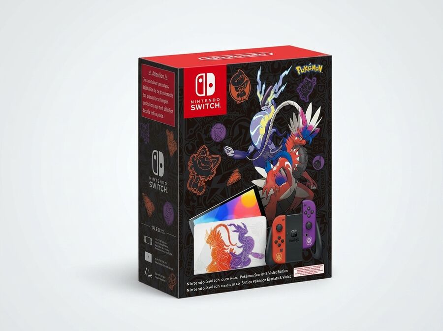 Nintendo Switch OLED – Pokémon Karmesin & Purpur Edition (ohne Spiel)