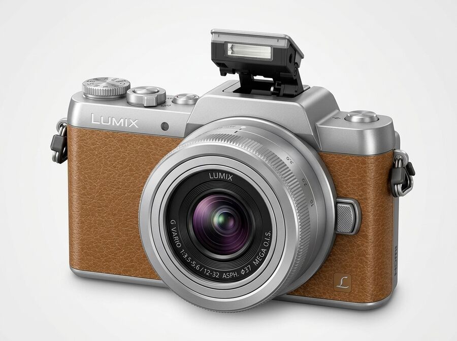 Panasonic Lumix DMC-GF7 Kit 12-32mm Braun/Silber
