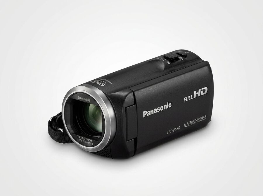 Panasonic HC-V180 Camcorder (Schwarz)