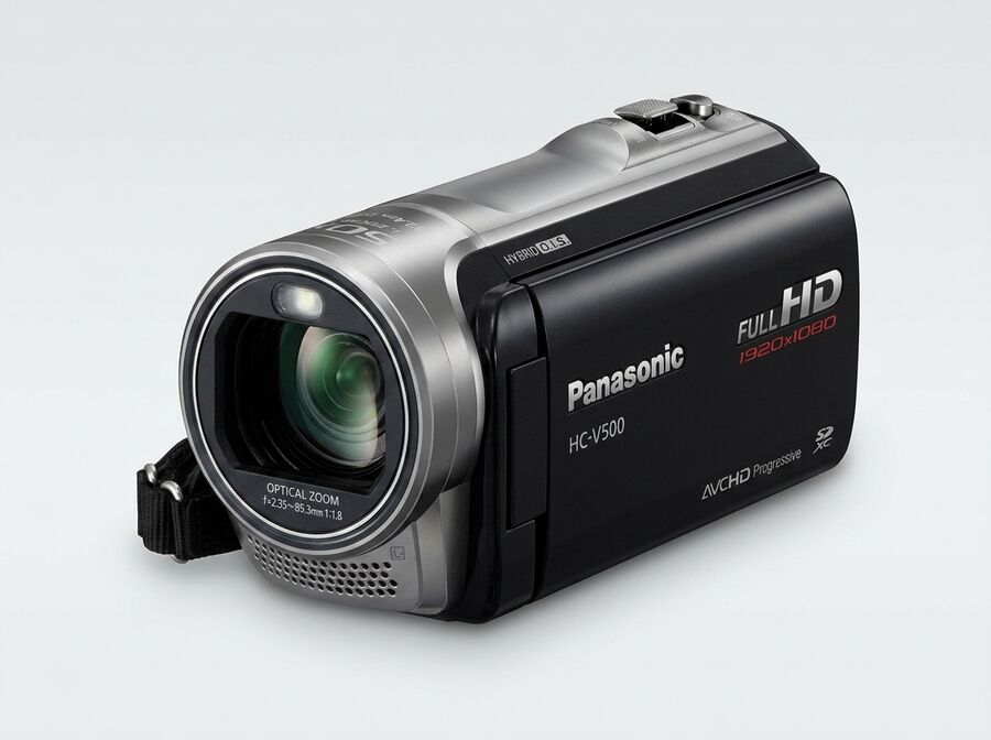 Panasonic HC-V500 Full-HD-Camcorder Schwarz