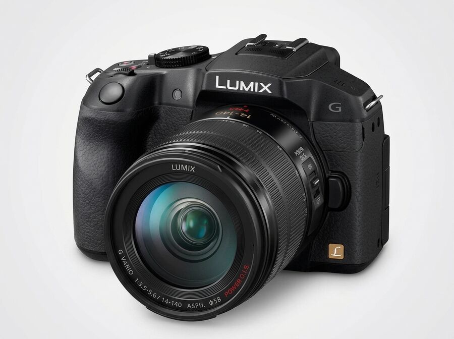 Panasonic Lumix DMC-G6 Kit mit 14-140 mm (Schwarz)