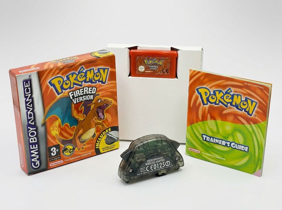 Pokémon Feuerrote Edition + Wireless Adapter (GBA)