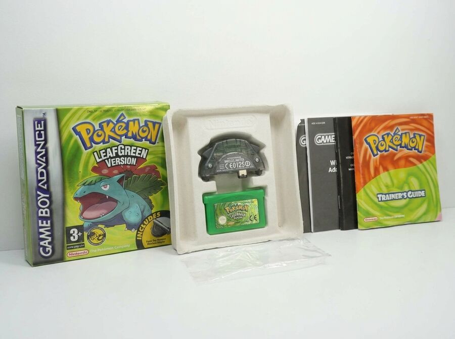 Pokémon Blattgrüne Edition + Wireless Adapter (GBA)