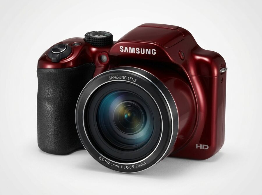 Samsung WB1100F Bridgekamera Rot