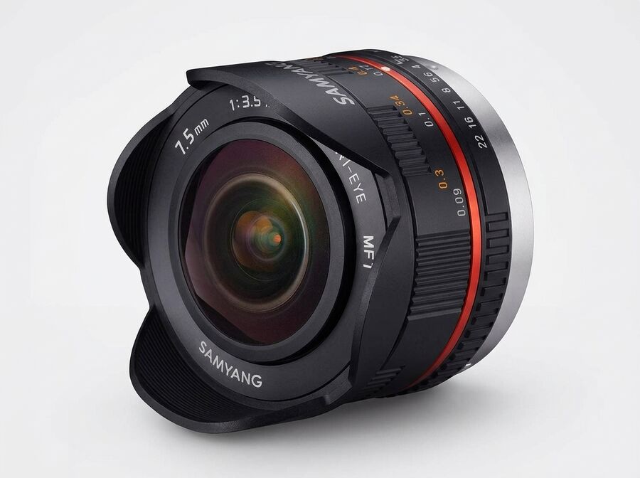 Samyang MF 7.5mm F3.5 Fisheye (MFT) Schwarz