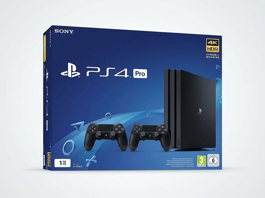 Sony PlayStation 4 Pro 1TB inkl. 2 DualShock 4 Controller
