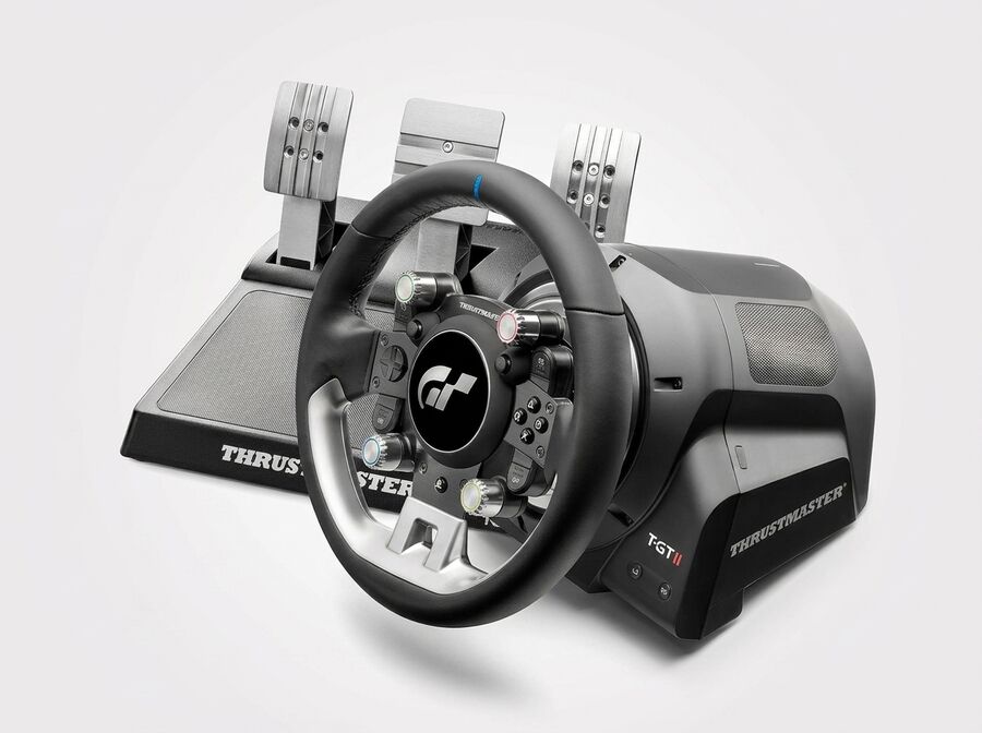 Thrustmaster T-GT II Rennlenkrad mit 3-Pedal-Set (PS5/PS4/PC)